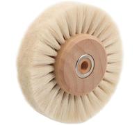GARVALON Spazzola Rotonda in Legno per Levigatura e Lucidatura Spazzola per Rimozione Ruggine e Pulizia Fessure Pennello Polishing Riutilizzabile per Ruote e Pietre Setole Multiple