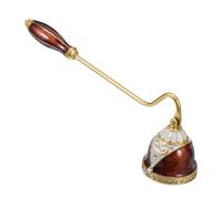 GARVALON Spegni Candele in Lega di Zinco con Design Vintage Europeo Accessorio per Cura Stoppino e Estinzione Precisa Strumento per Candele in Barattolo e Tealight Adatto per Casa Cerimonie