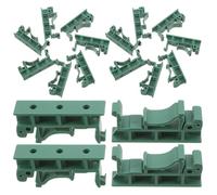 GARVALON Staffa di Montaggio per Guida Din in Plastica Resistente, Clip di Supporto Sicura e Stabile, Adattatore per Guida Din 20 Pezzi per Uso Domestico e Industriale