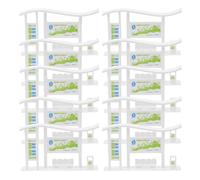 GARVALON Stazione Fermata Autobus Urbano in Plastica Resistente 20 Pezzi per Decorazioni Miniatura Casa delle Bambole e Layout Paesaggio Urbano