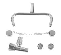 GARVALON Stazione Lavaggio Occhi Inossidabile Montaggio Rubinetto Flusso Continuo per Emergenze Attacco per Rubinetto Attivazione Rapida e Affidabile