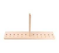 GARVALON Strumento per Creare Fiocchi in Legno Base Regolabile e 15 Fori Kit Fai da Te per Archi e Ghirlande Decorative per Feste Accessorio Artigianale Ecologico e Pratico