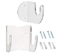 GARVALON Supporto da Parete per Chitarra con Ganci Trasparenti Porta Chitarra Basso Salvaspazio Stand Muro Elegante per Casa Ufficio Scuola Protezione Superficie Antigraffio