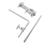 GARVALON Supporto per Campanaccio a l in Metallo con Morsetto di Montaggio e Asta Lunga Bloccabile Staffa di Montaggio per Rack Batteria Jazz Accessorio per Gambe Rack Batteria per