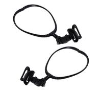GARVALON Supporto per Microfono da Collo Nero 2 Pezzi in Plastica e Metallo Portatile Ergonomico per Performance Hands-free per Musicisti e Cantanti in Streaming e Palco