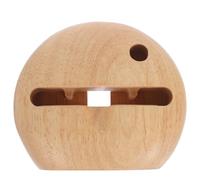 GARVALON Supporto per Telefono Cellulare in Legno Amplificatore Acustico Supporto da Tavolo per Smartphone Verticale Compatibile la Maggior Parte dei Dispositivi Artigianale e