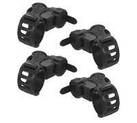 GARVALON Supporto Porta-Bastoni in Gomma 4 Pezzi per Sedia a Rotelle e Scooter Elettrici Clip per Stampelle Deambulatore Accessori per Mobilità Anziani e Disabili