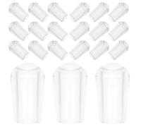 GARVALON Tappi Terminali per Ganci in Pvc Trasparenti 5mm Copertura Protettiva per Filo di Ferro e Grucce 100 Pezzi Leggeri e Facili da Trasportare