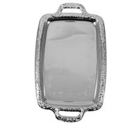 GARVALON Vassoio in Metallo Antico Elegante per Servire e Conservare Pane e Snack Leggero e Resistente per Cucina Sala da Pranzo e Soggiorno