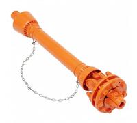 Garvee Albero Cardanico per Trattore con Frizione di Sicurezza, Albero di Trasmissione PTO Telescopico 109-145 cm (43-57"), Attacco Standard 1 3/8" Z6, in Acciaio 45# Alta Resistenza, Arancione