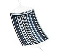 Garvee Amaca Doppia per 2 Persone - 350 cm Resistente alle Intemperie, Barra di Supporto Curva, Cuscini XXL, Tasche e Moschettoni Portata Massima Fino a 204 kg Ideale Patio Giardino