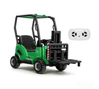 Garvee Camion Elevatore Elettrico Per Bambini 12V, Batteria Longwei 4,5AH + Caricatore Shenle 12V500MA, Con Tettuccio, Materiali Ecologici, Certificazione CE, Verde