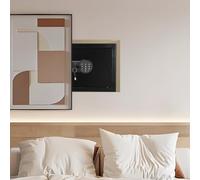 Garvee Cassaforte Sicuro Pittura Murale - Acciaio Robusto, Ignifugo & Impermeabile - Doppia Chiave e Blocco Digitale - Ideale Argento, Gioielli, Documenti, Passaporti - Dimensione FD-2535HC 250×350×