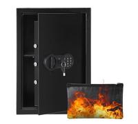 Garvee Cassaforte Sicuro Pittura Murale - Acciaio Robusto, Ignifugo & Impermeabile - Doppia Chiave e Blocco Digitale - Ideale Argento, Gioielli, Documenti, Passaporti - Dimensione FD-2535HC 500×350×