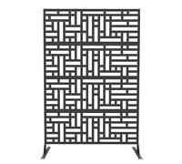 Garvee Con Schermo Divisorio in Metallo Autoportante Per Giardino 180x117 cm - Resistente Alle Intemperie, Resistente Alla Ruggine, Design Moderno a Spirale, Ideale Per Patio, Balcone, Prato e Aiuole