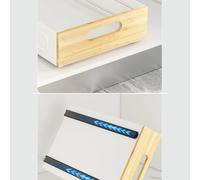 Garvee Expandable Pull Out Cabinet Organizer Kitchen Storage, No Punch Cupboard Organiser, Slide Out Drawers Cabinet Shelves for for Pantry, Bathroom, 30 w x 40.5 d x 8 h Cm