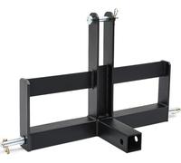 Garvee Gancio Di Traino a 3 Punti Con Ricevitore Da 2" e Staffe Per Contrappesi Valigia - Adattatore Attacco Rapido Categoria 1 Trattori Zavorra Per Impieghi Gravosi