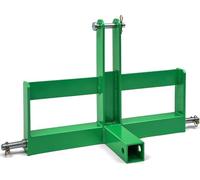 Garvee Gancio Di Traino a 3 Punti Con Ricevitore Da 2" e Staffe Per Contrappesi Valigia - Adattatore Attacco Rapido Categoria 1 Trattori Zavorra Per Impieghi Gravosi