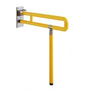 Garvee Maniglia WC U-Shape Piega vole - Acciaio Inox e Plastica, Antiscivolo, Ausilio Sicurezza per Anziani e Disabili, Facile Installazione