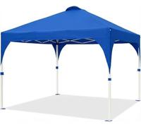 Garvee Padiglione Pieghevole Commerciale 3x3M, Finestra Per Chiesa Europea, Centro Di Bloccaggio, Tessuto Oxford 150D, Altezza Soffitto 270 cm, Bloccaggio Senza Tende