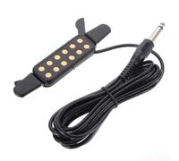 Garvee Pickup passivo per chitarra acustica - Microfono a clip per buca, facile da installare, cavo da 3 metri, jack mono 6,35 mm - Compatibile con amplificatore e altoparlante - Colore: pickup