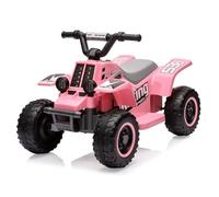 Garvee Quad Elettrico Bambino 6V Auto Elettrica per Bambini con LED e Musica, 1,8 km/h con Clacson, Avvio con un pulsante, Lunga Autonomia, ATV per Bambini 3+ Anni