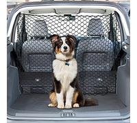 Garvee Rete Divisoria Auto per Cani 120x70cm, Barriera per Cani Auto Universale con 4 Ganci, Rete di Sicurezza per Bagagliaio e Sedile Posteriore, Divisorio Auto per Cani per SUV, Auto e Camion, Nero