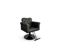Garvee Sedia da salone professionale reclinabile e girevole, altezza regolabile con pompa idraulica, base metallica rotonda resistente, schienale imbottito ergonomico, fino a 150 kg, per parrucchieri