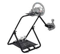 Garvee Supporto Regolabile e Pieghevole per Volante da Corsa Sim, Compatibile con Logi G923, G29, G920, Thrustmaster T300, Fanatec, con Piastra per Cambio e Pedali, Universale per PC, PS5, Xbox 360