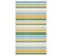 Garvee Tappeto Da Esterno in PP Intrecciato 320 Gsm - Reversibile, Impermeabile, Pieghevole e Leggero, Grande Tappeto Per Patio/Deck/Balcone/RV/Campeggio, Giallo/Blu/Verde/Bianco