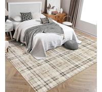 Garvee Tappeto lungo antiscivolo per corridoio, lavanderia, sala da pranzo, corridoio, 160 x 230 cm, beige