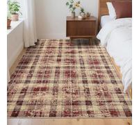 Garvee Tappeto per corridoio e ingresso antiscivolo, tappeto lungo e stretto, per lavanderia, sala da pranzo, corridoio, 200 x 290 cm, rosso