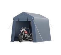 Garvee Telo Impermeabile Esterni, Resistente, Garage, Porta e Finestre Ventilate Cerniera Arrotolabile, Telo PE Resistente Ai Raggi UV, Struttura Metallo, Auto, Moto, Bici, Legna Da Ardere