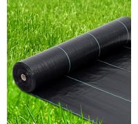 Garvee Telo Pacciamatura Professionale 1,98m x 91,5m, Tessuto Anti Erbacce 85g/m² ad Alta Resistenza, Barriera per Erbacce con Protezione UV e Alta permeabilità, Ideale per Orto, Giardino e Vialetti