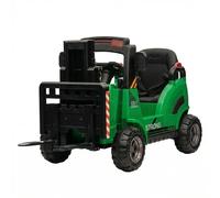 GarveeHome Carrello Elevatore Elettrico Da 12V Per Bambini - Forche e Pallet Sollevabili, 2 Velocità, Musica, USB/MP3, Telecomando i Genitori, Veicolo Sicuro Dai 3 Anni in Su, Carrello Giocattolo