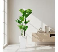 GarveeHome Pianta artificiale 137/147 cm, pianta tropicale decorativa a fogliame persistente, ideale per soggiorno, ingresso, portico o ufficio