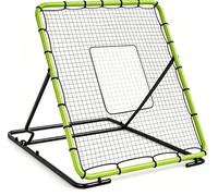 GarveeHome Rete di rimbalzo da baseball, 120 x 140 cm, Pitchback Trainer con 3 angoli di rimbalzo per colpi da terra, cattura dritta e alta, per allenamento da baseball e softball