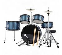 GarveeHome Set Batteria 5 Pezzi per Bambini - Completo con Grancassa, Tom, Rullante, Piatti e Hi-Hat - Include Bacchette, Pedale e Sgabello - Perfetto per Principianti, Regalo Musicale Educativo -