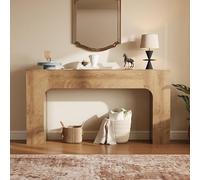 GarveeHome Slim Farmhouse Console Table for Living Room - Narrow Wooden Entryway Table, Rustic Oak Accent, Space-Saving Hallway Furniture, Ideal Behind Sofa or in Foyer, 63 Inch - 1.6m Annual