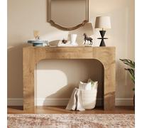 GarveeHome Slim Farmhouse Console Table for Living Room - Narrow Wooden Entryway Table, Rustic Oak Accent, Space-Saving Hallway Furniture, Behind Sofa or in Foyer, 47 Inch - 1.2m Annual Ring Oak