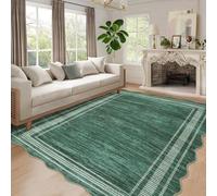 GarveeHome Tappeto smerlato lavabile, 20 x 30 cm, moderno neutro per soggiorno, grande, lavabile, tinta unita, tappeto astratto bordato per camera da letto, appartamento, tavolo, dormitorio, asilo