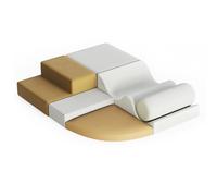 GarveeLife 6 Blocchi da Costruzione in Schiuma per Bambini, per Arrampicata, in Pelle PU, Morbidi mattoncini da Costruzione giganti, Blocchi da Arrampicata