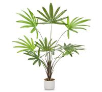 GarveeLife Artificiale Areca Palma Albero | Pianta Artificiale 100cm | Palma Artificiale | Grande Pianta Artificiale Come Reale Per Soggiorno e Ufficio