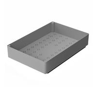 GarveeLife Cassetto scorrevole estensibile per armadio da cucina pratico per pentole e padelle fissaggio adesivo, senza foratura, struttura robusta, grigio piccolo