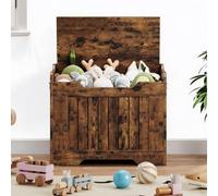 GarveeLife Panca per giocattoli in legno con coperchio e cerniera di | Cassapanca da 76 cm, stile rustico, con coperchio, chiusura delicata, effetto fattoria