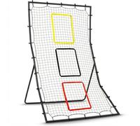 GarveeLife Rete da rimbalzo da baseball, 180 x 120 cm, 3 in 1, per lancio e campo con Strike Zone, robusto telaio in acciaio + 4 pioli a U, per allenamento da solo, softball e baseball