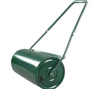 GarveeLife Rullo per prato, 50 cm, riempitivo con sabbia e acqua, 40 l, ø 32 x 60 cm, robusto materiale in acciaio, rullo con impugnatura a U, rullo per prato, per giardino, fattoria, parco e