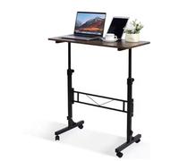 GarveeLife Scrivania regolabile in altezza con ruote, tavolo per computer, scrivania per camminare, tapis roulant, tavolo per PC, piccolo per casa e ufficio, 80 x 40 cm