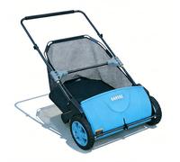 GarveeLife Spazzatrice manuale a spinta da 53,3 cm, raccoglitore di foglie e detriti da cortile con borsa di raccolta da 3,5 Cu. Ft. Altezza della spazzola regolabile per prati e passi carrai, design