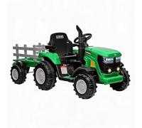 GarveeLife Trattore Elettrico per Bambini con Batteria 12V e Motore 35W | Macchinina Cavalcabile con 4 Ruote, Veicolo Elettrico per Bambini da 3-6 Anni, Max 30 kg, Verde